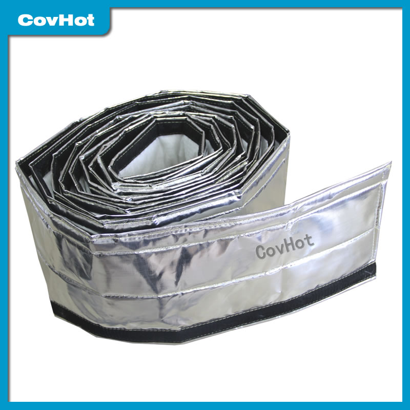 自粘式鋁箔保溫隔熱套 方便拆裝 軟管管道保溫衣